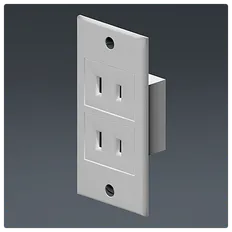 Socket / outlet type A (3D)